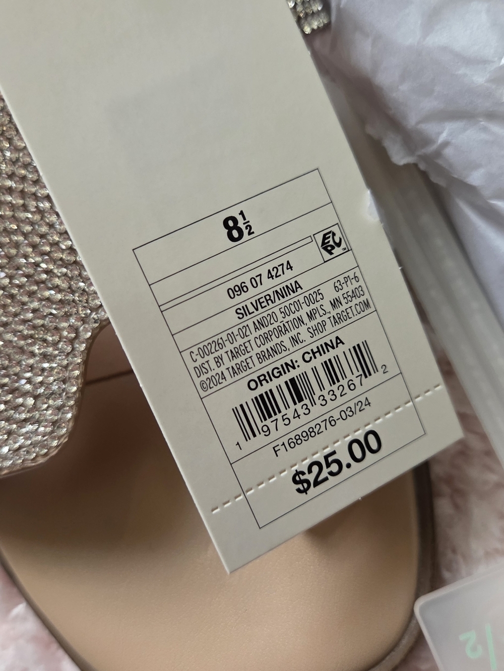 A new Day 8.5 Crystal Embellished Slip-On Sandal - Nude - Picture 5 of 7